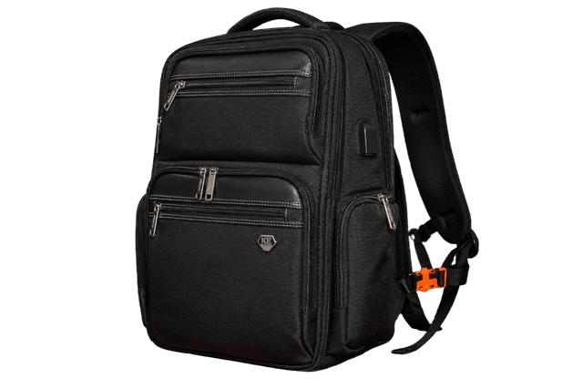 Sac à dos Business Wiersaam 17 pouces avec port de charge USB – Noir