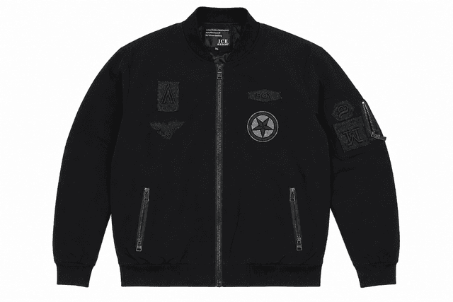 ICE Black Bomber Jacket – Premium Men's Casual Streetwear Jacket
