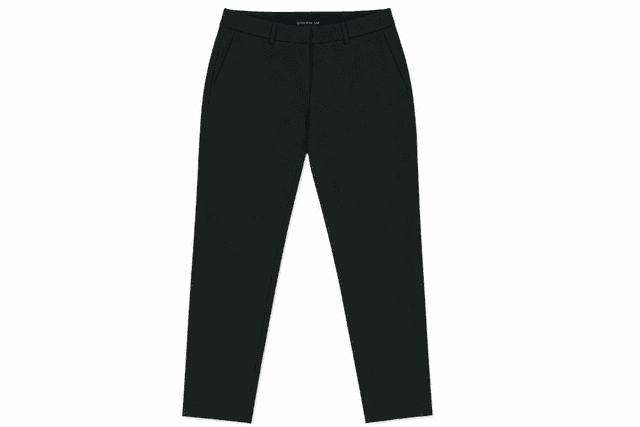 STOCKH LM Nadia Women's Dark Forest Green Stretch Tailored Trousers – Slim Tapered Fit - Size S/36